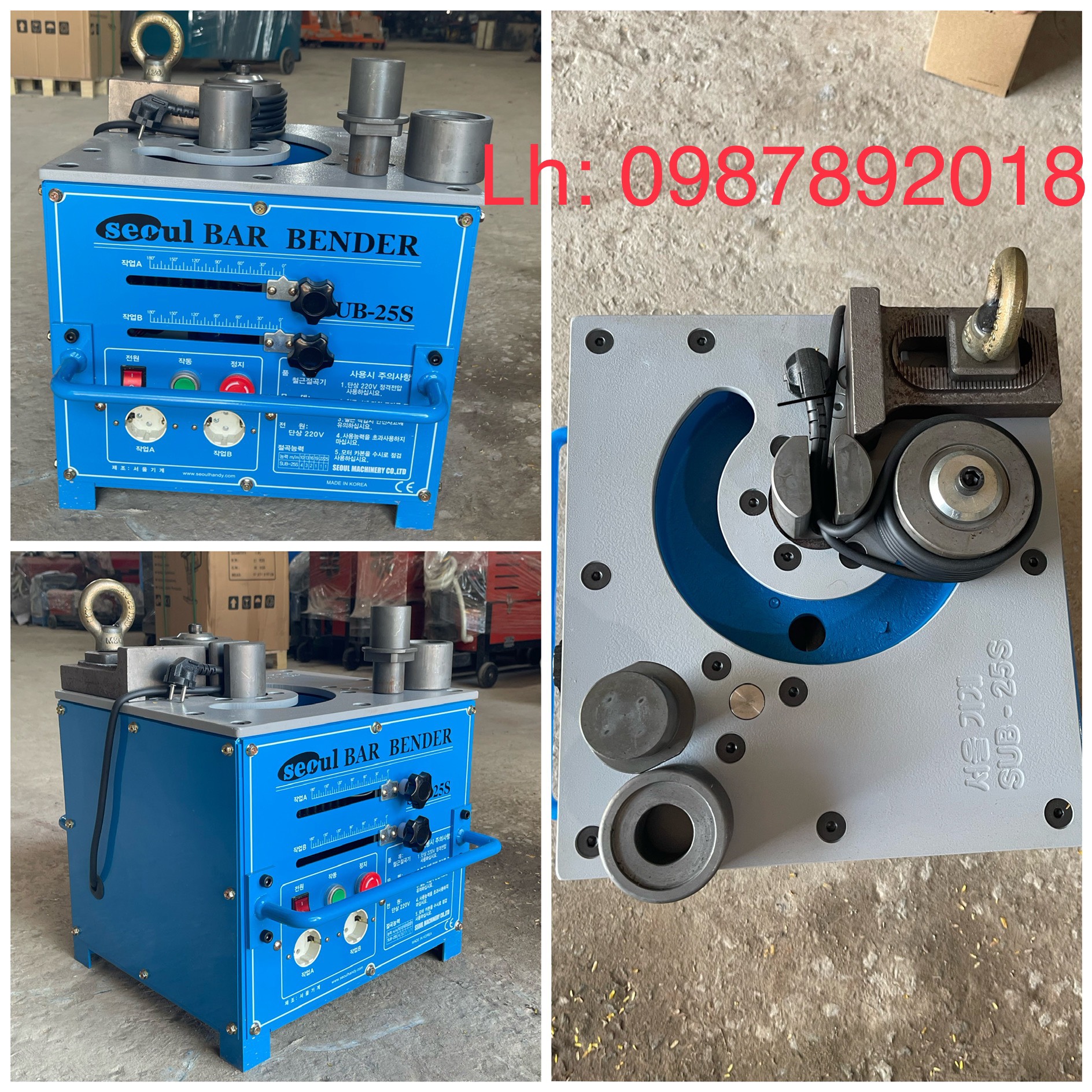 Máy uốn sắt thủy lực Hàn Quốc SUB-25S