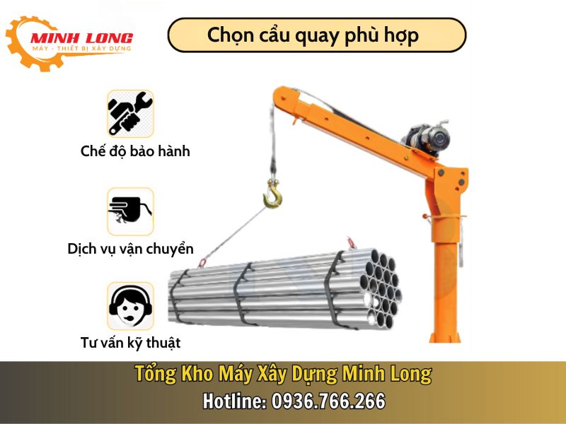 Chọn cẩu quay như thế nào mới tốt?