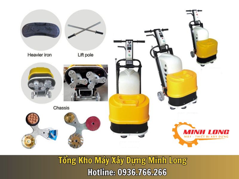 Cấu tạo của máy đánh bóng sàn bê tông