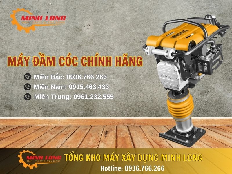 Mua máy đầm cóc chính hãng tại Minh Long